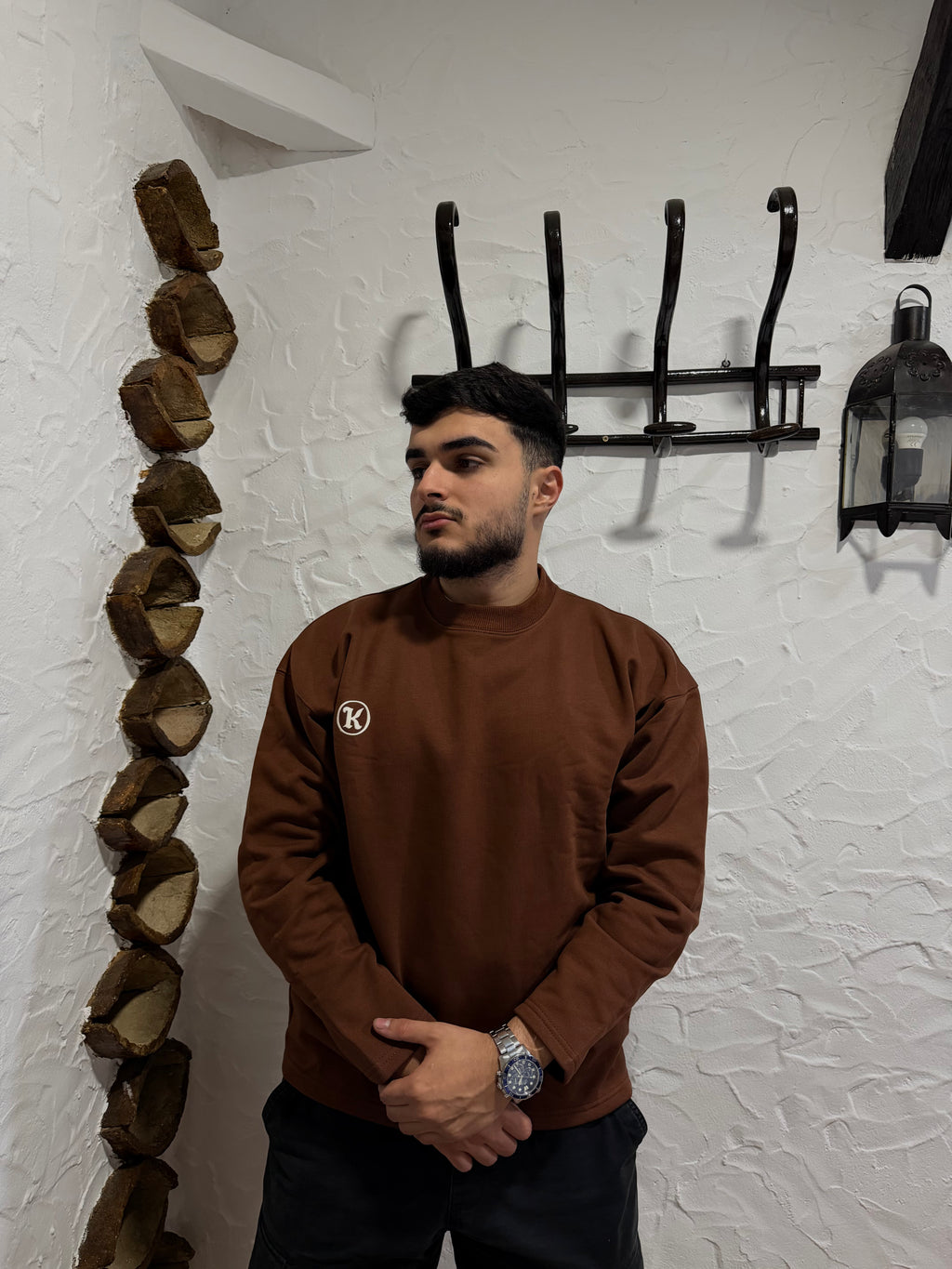 Alive Brown Crewneck